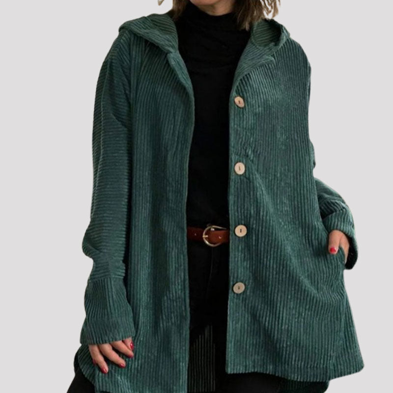 🍂 Casual Corduroy Hoodie Jacket for Autumn