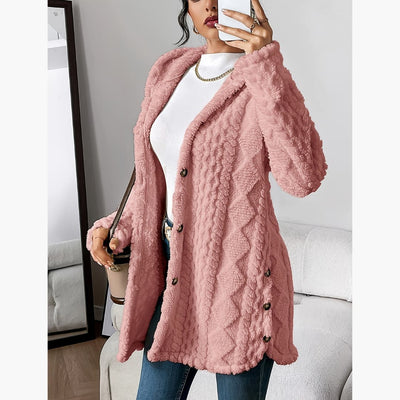 Edith - Cozy hoodie with teddy coat for women