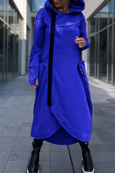 MANA™ | LONG HOODIE WITH ZIPPER IN LIGHT AND BREATHABLE FABRICS
