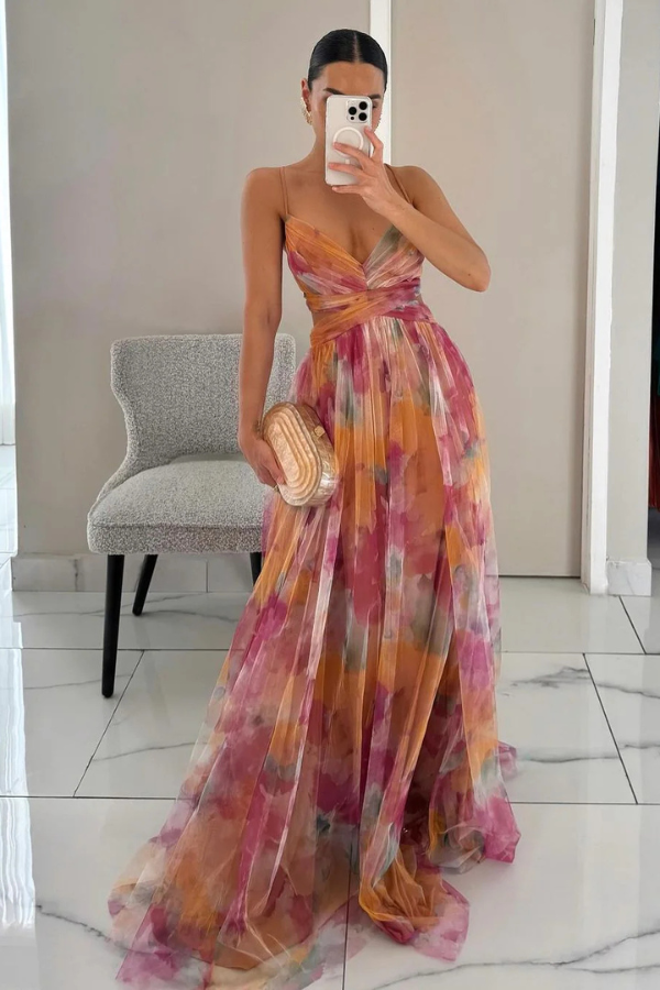 SERENA – RADIANT FLOW MAXI DRESS