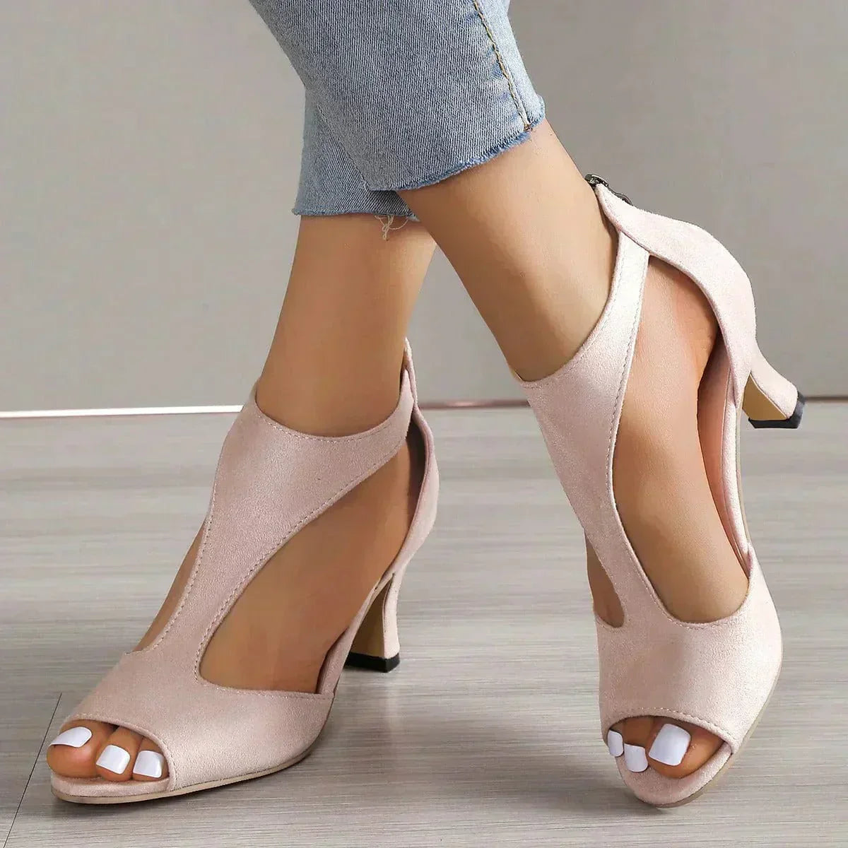 SELENE – ELEGANT BACK-ZIP STILETTO SANDALS
