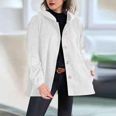 🍂 Casual Corduroy Hoodie Jacket for Autumn