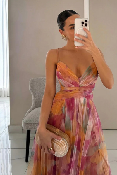 SERENA – RADIANT FLOW MAXI DRESS