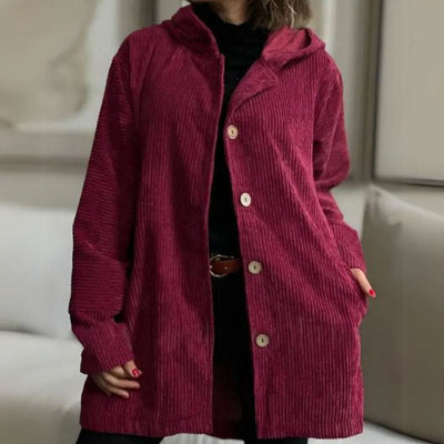 🍂 Casual Corduroy Hoodie Jacket for Autumn