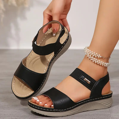 LIORA – CUSHIONED ORTHOPEDIC WEDGE SANDALS