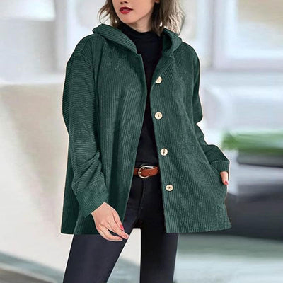 🍂 Casual Corduroy Hoodie Jacket for Autumn