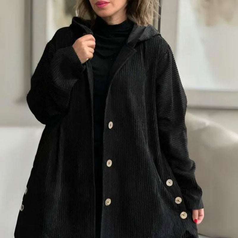 🍂 Casual Corduroy Hoodie Jacket for Autumn