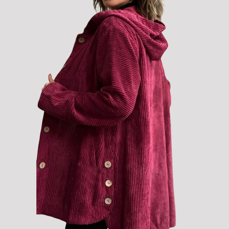 🍂 Casual Corduroy Hoodie Jacket for Autumn