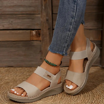 LIORA – CUSHIONED ORTHOPEDIC WEDGE SANDALS