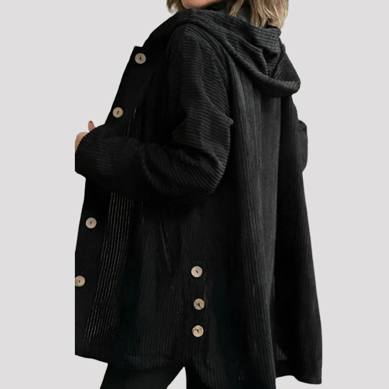 🍂 Casual Corduroy Hoodie Jacket for Autumn