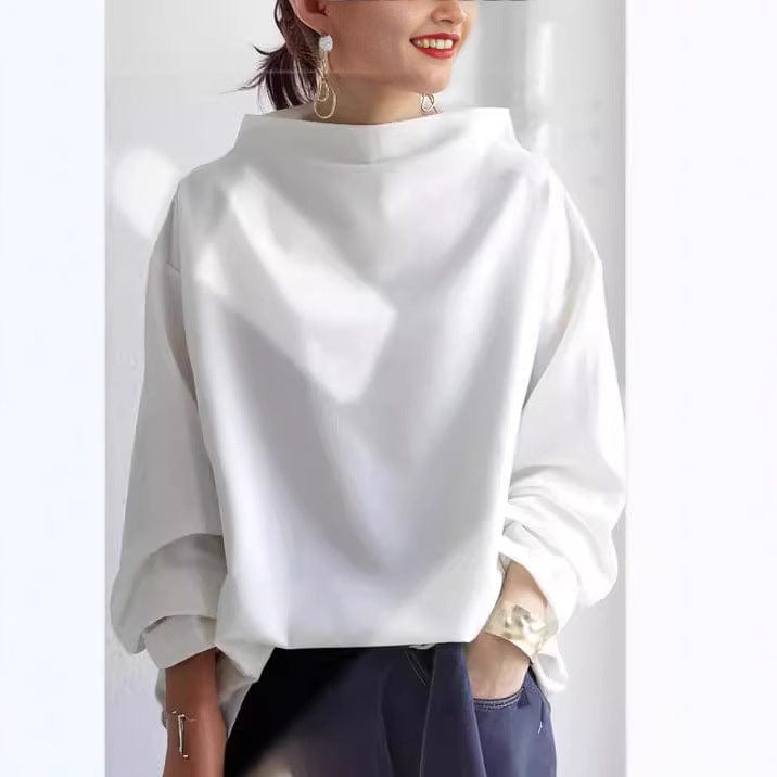 Lisa | Stylish High-Neck Casual Top for Effortless Chic