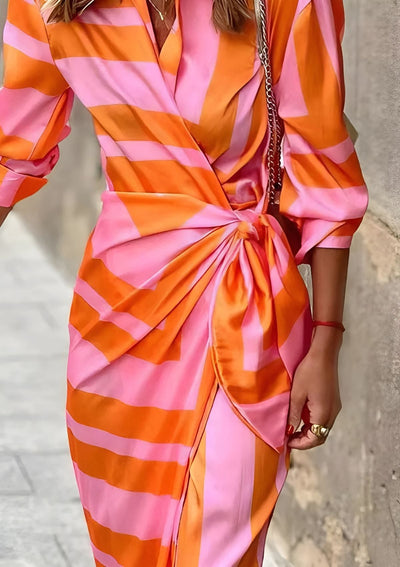 JULIETTE – ELEGANT WRAP SHIRT DRESS