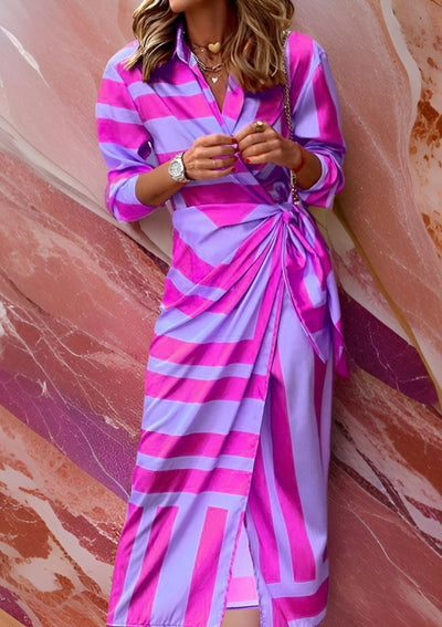JULIETTE – ELEGANT WRAP SHIRT DRESS