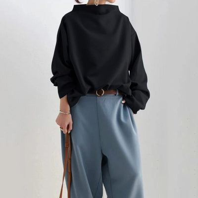 Lisa | Stylish High-Neck Casual Top for Effortless Chic