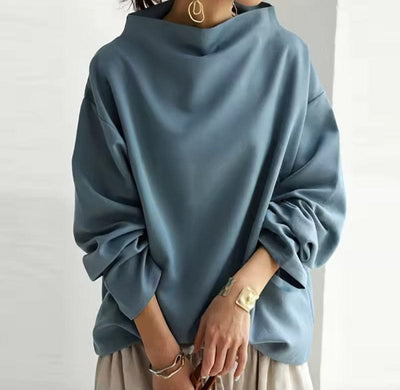 Lisa | Stylish High-Neck Casual Top for Effortless Chic