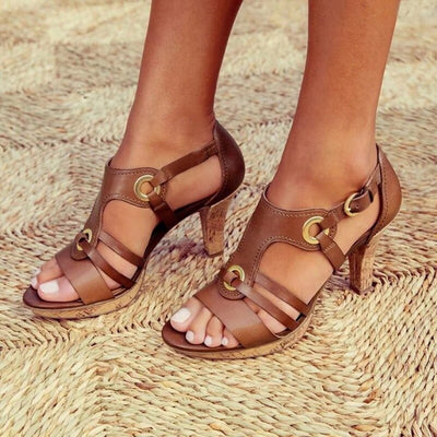 JULISSA – STRAPPY BLOCK HEEL SANDALS