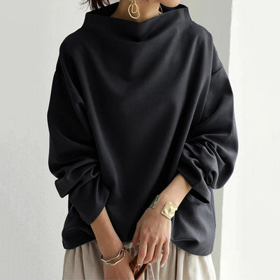 Lisa | Stylish High-Neck Casual Top for Effortless Chic