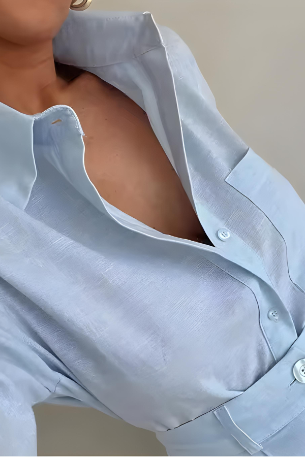 ISOLDE – RELAXED FULL-SLEEVE SHIRT & SHORTS SET