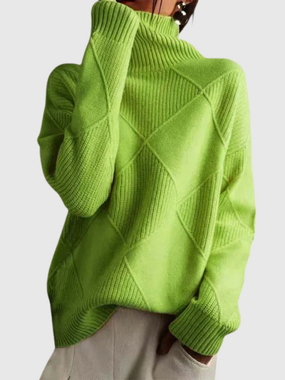 Tiffany | Élégant Pull en Maille Géométrique pour un Style Moderne