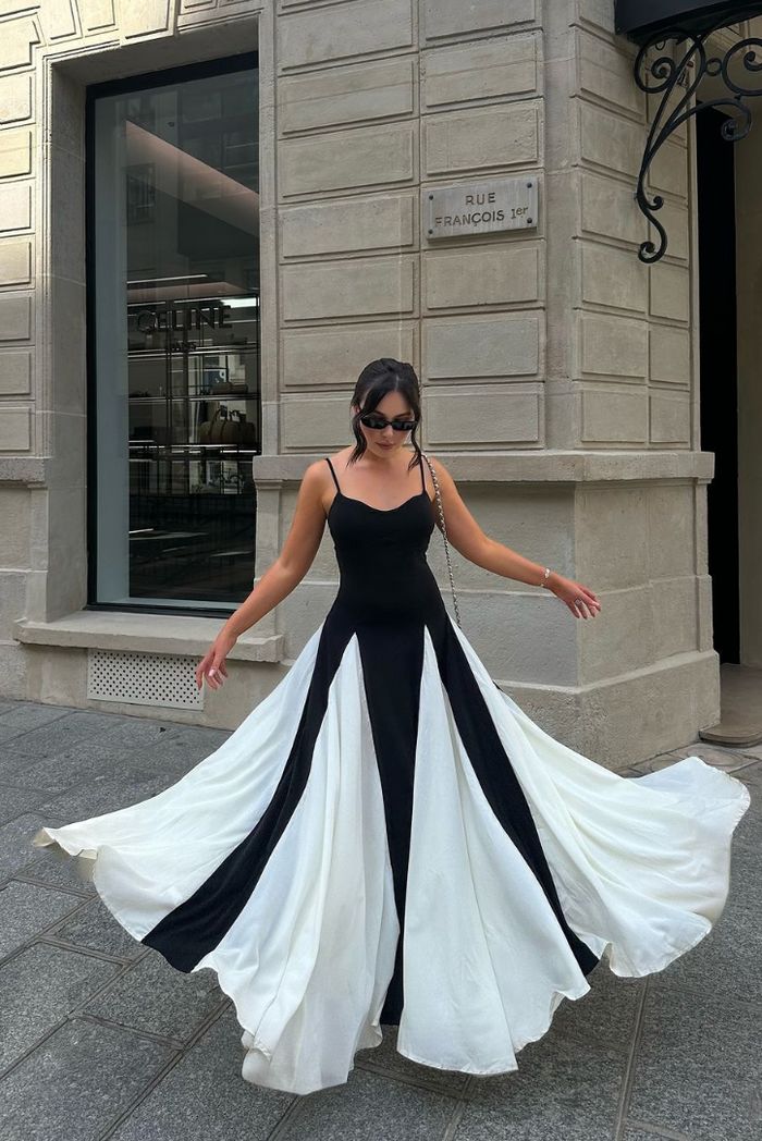 MARCELLINE – GRACEFUL PANELED MAXI DRESS