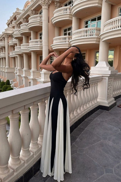 MARCELLINE – GRACEFUL PANELED MAXI DRESS