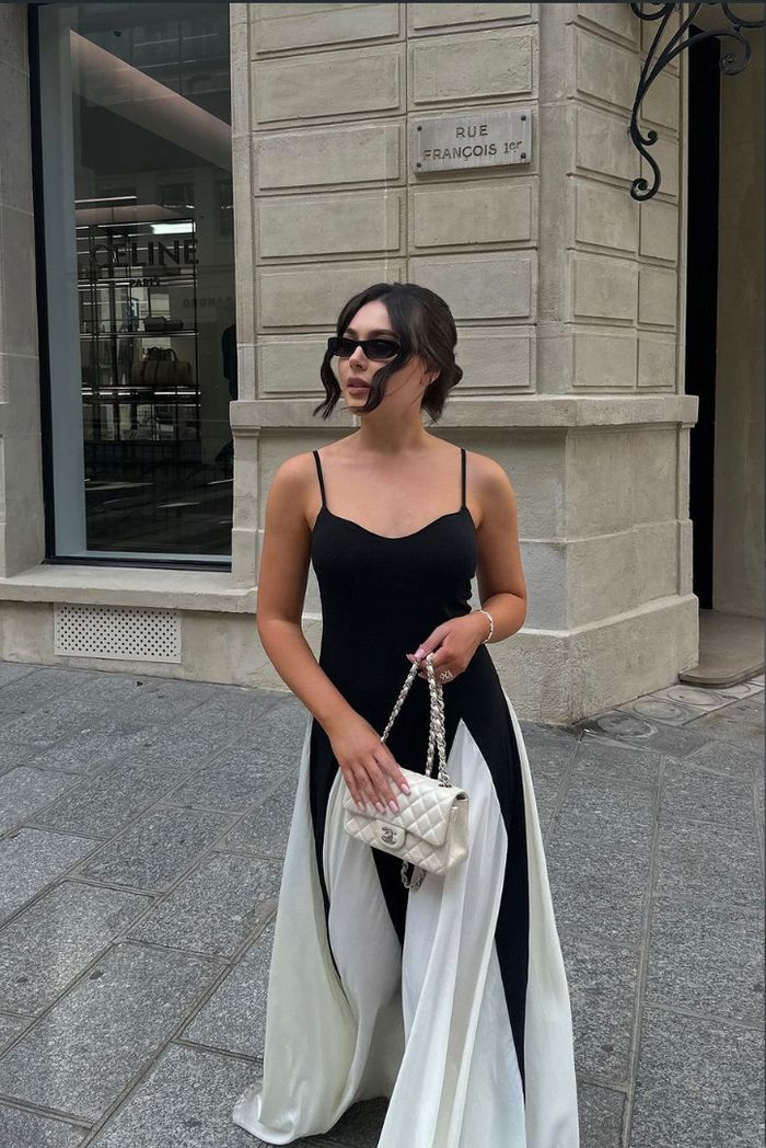 MARCELLINE – GRACEFUL PANELED MAXI DRESS