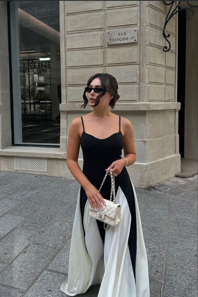MARCELLINE – GRACEFUL PANELED MAXI DRESS