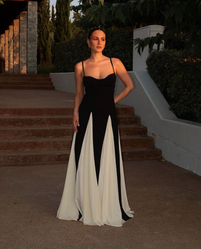 MARCELLINE – GRACEFUL PANELED MAXI DRESS