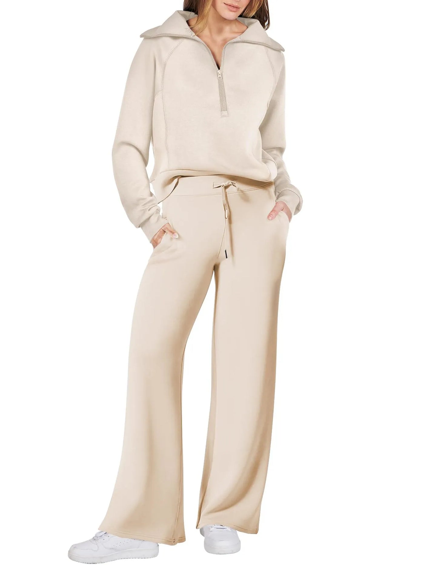 LIORA – ZIP-COLLAR LOUNGE SET