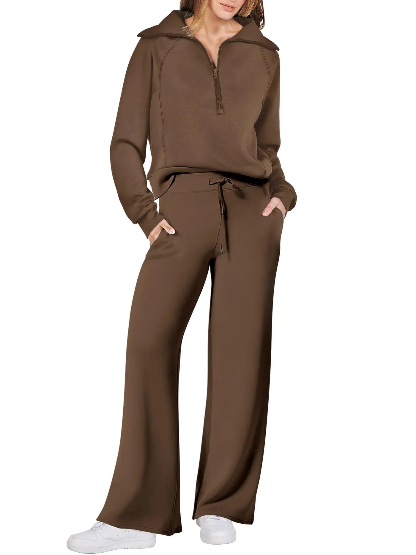 LIORA – ZIP-COLLAR LOUNGE SET