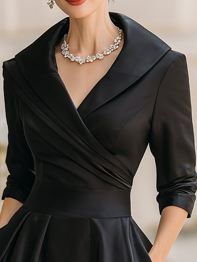 Lina - Elegante vestido midi de satén