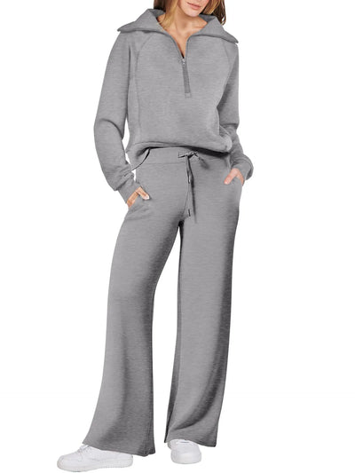 LIORA – ZIP-COLLAR LOUNGE SET