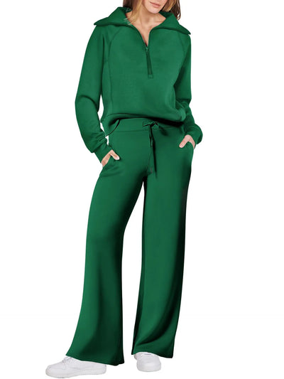 LIORA – ZIP-COLLAR LOUNGE SET