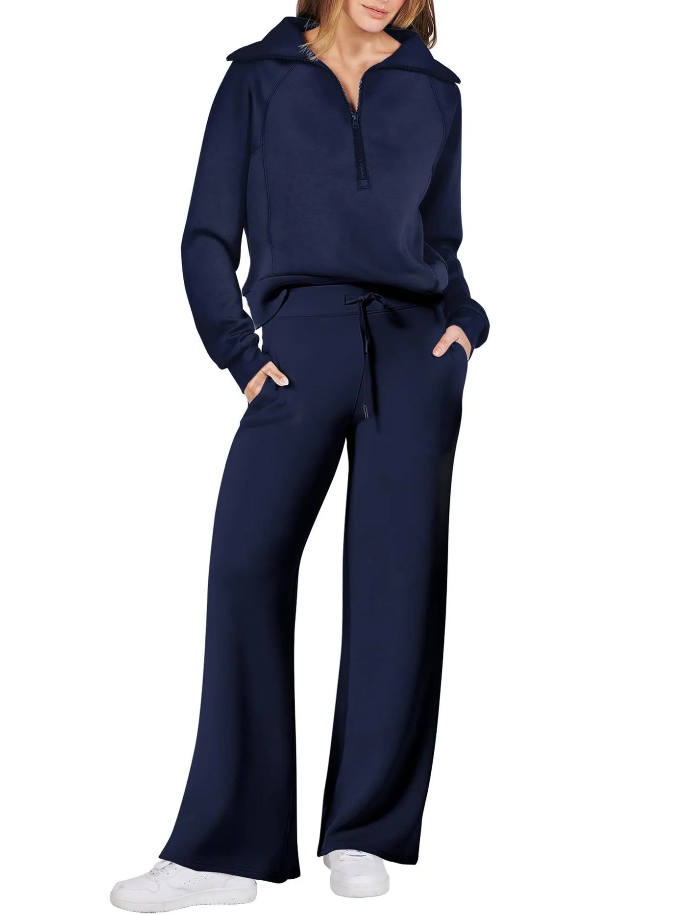 LIORA – ZIP-COLLAR LOUNGE SET