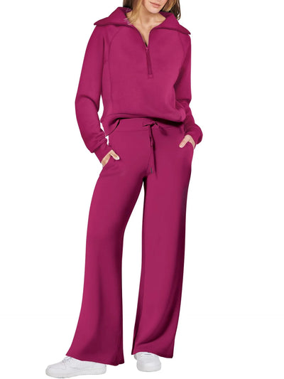LIORA – ZIP-COLLAR LOUNGE SET