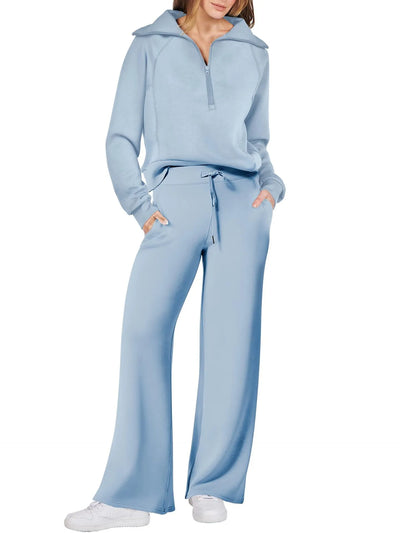 LIORA – ZIP-COLLAR LOUNGE SET