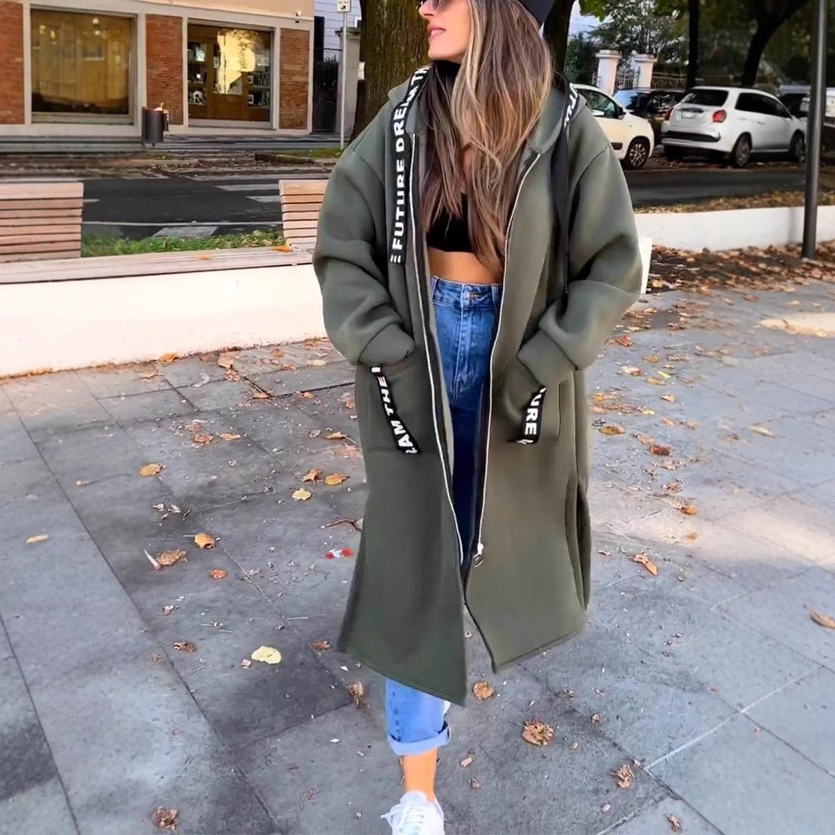 💖New Arrival Hot Sale 🔥Long, Casual, Solid Color Women's Hoodie💥Limited 59% Discount⏳