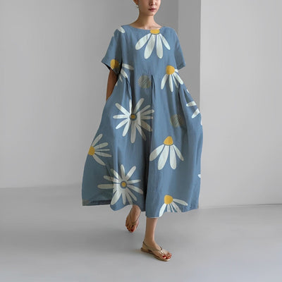LYRA – RETRO BOHO SWING MAXI DRESS