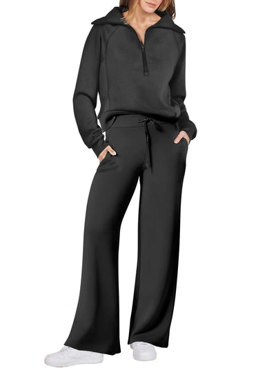 LIORA – ZIP-COLLAR LOUNGE SET